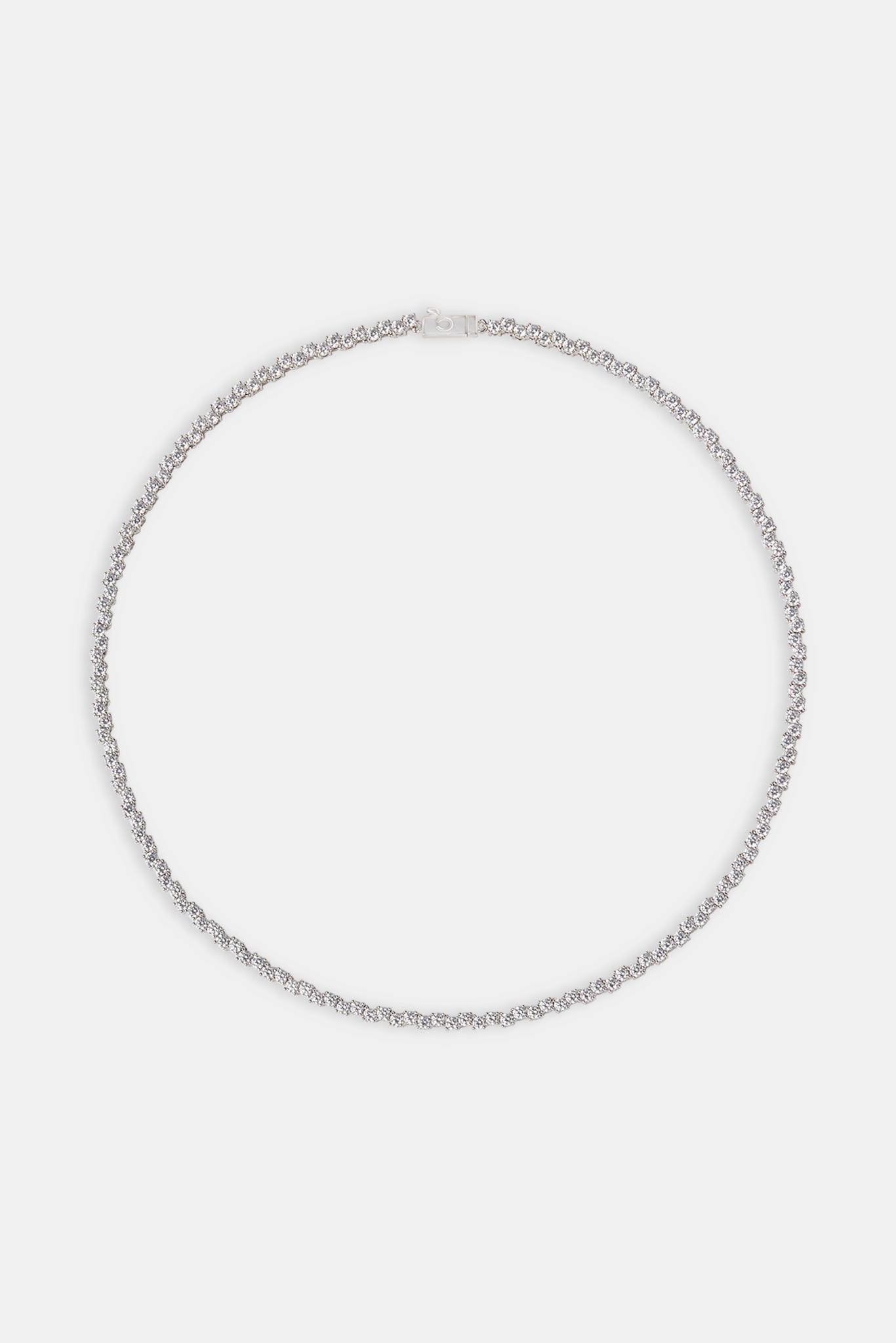 Mixed Square Stone Tennis Chain - 3mm